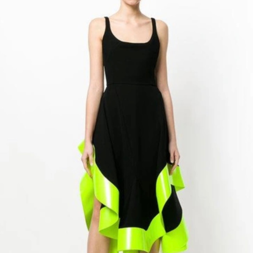 ESTEBAN CORTAZAR Open Back Flowy Midi Dress